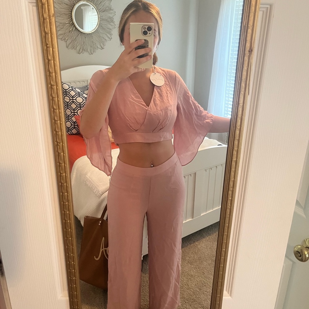 Petal and pup lush pink matching set